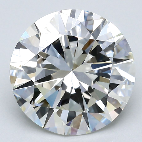 5.02 carat K-VVS2 Very Good cut Natūralus Round Deimantas (1)