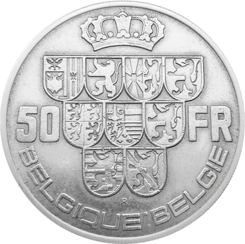 5 Francs Leopold III (1939-1940) Belgium Silver Coin (2)