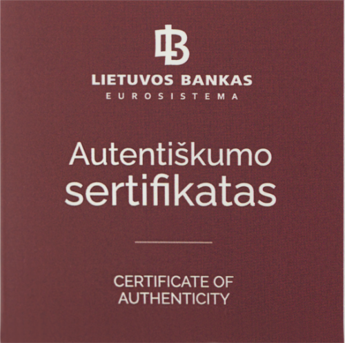 2022 Lietuva Konstitūcijas 100. gadadienai veltīta 50 eiro zelta monēta (4)