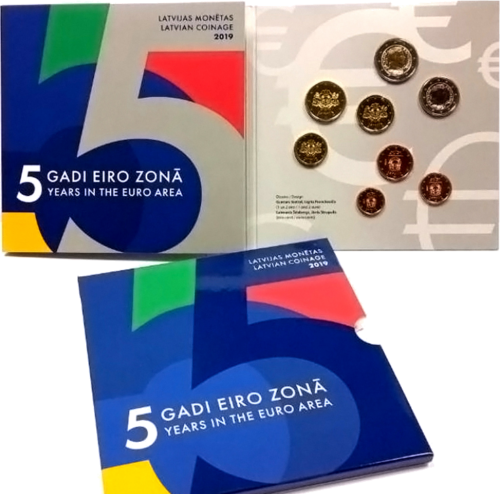 2019 Latvija BU eiro monētu komplekts (1)