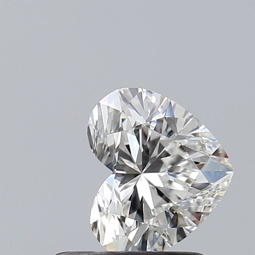 0.7 carat F-VVS2 Natūralus Heart Deimantas (1)