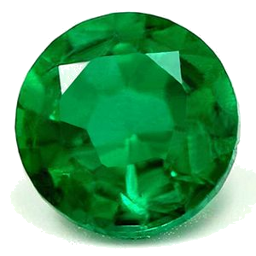 0.61 carat GREEN Round Smaragdas (1)