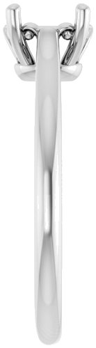 Sužadėtuvių Žiedas „Solitaire“ 585 Baltojo Aukso Oval 7mm x 5mm (4)