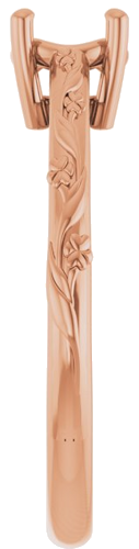 Sužadėtuvių Žiedas „Solitaire“ 10k rose gold Round 5.5mm (4)