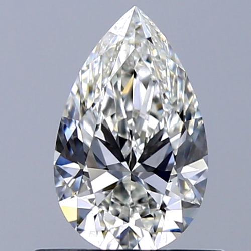 0.6 carat G-VS1 Natūralus Pear Deimantas (1)
