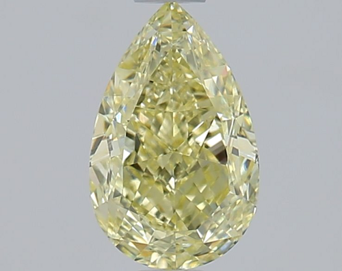 1.01 carat Fancy Light Yellow-VS2 Natūralus Pear Deimantas (1)