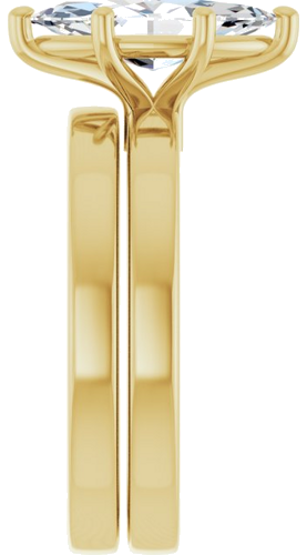 Sužadėtuvių Žiedas „Solitaire“ 14k yellow gold Marquise 12mm x 6mm (9)