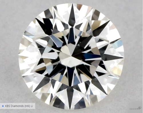 0.31 carat J-VVS2 Excellent cut Natūralus Round Deimantas (1)