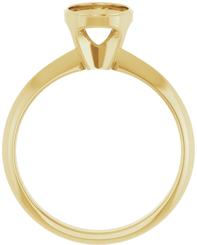 Sužadėtuvių Žiedas „Bezel-Set Solitaire“ 14k yellow gold Oval 8mm x 6mm (2)