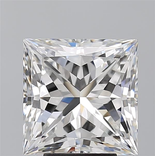 5.03 carat F-VVS2 Natūralus Princess Deimantas (1)