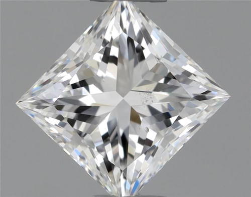 0.54 carat F-SI1 Natūralus Princess Deimantas (1)