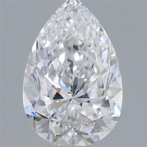 0.7 carat D-VS2 Natūralus Pear Deimantas (1)
