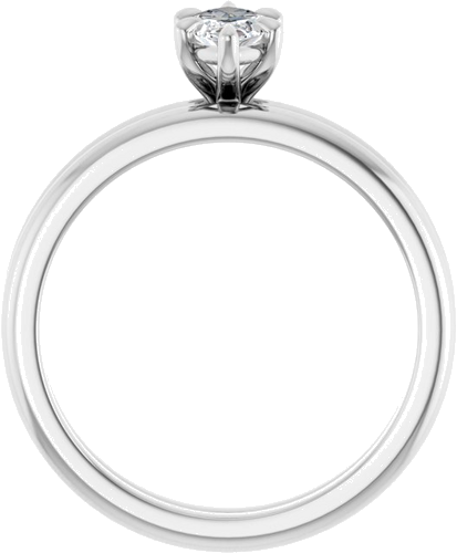 Sužadėtuvių Žiedas „Claw-Prong“ 14k white gold Marquise 8mm x 4mm (7)