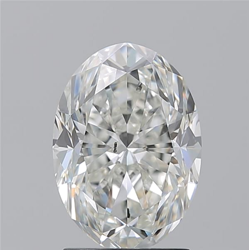 2.22 carat H-SI2 Natūralus Oval Deimantas (1)