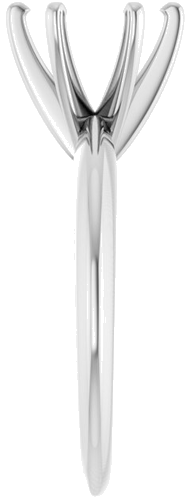 Sužadėtuvių Žiedas „Solitaire“ 950 Platinos Round 7.8mm x 8.6mm (4)