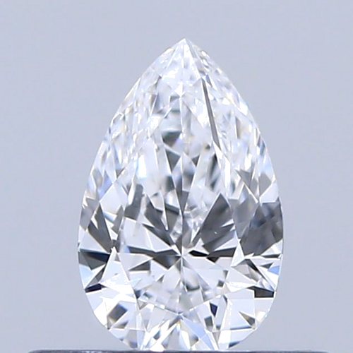 0.32 carat D-VVS2 Natūralus Pear Deimantas (1)