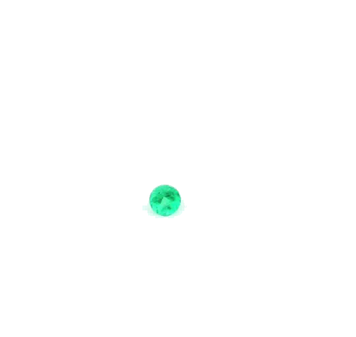 0.13 carat GREEN Round Smaragdas (1)