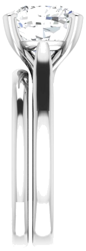 Sužadėtuvių Žiedas „Solitaire“ 585 Baltojo Aukso Cushion 9mm (9)