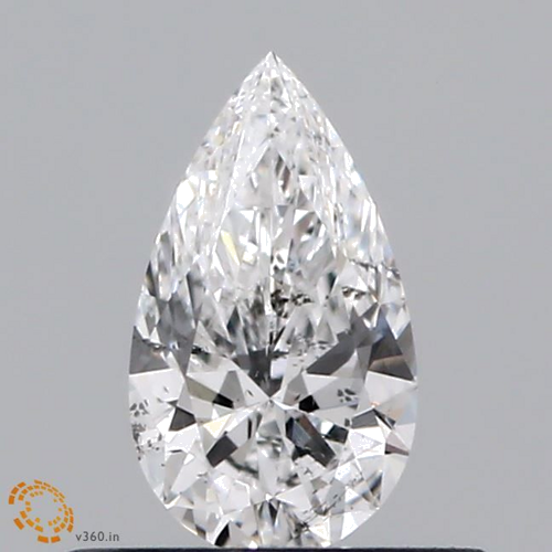 0.41 carat E-SI2 Natūralus Pear Deimantas (1)
