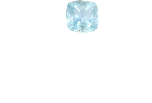 0.42 carat BLUE Cushion Aquamarine (1)