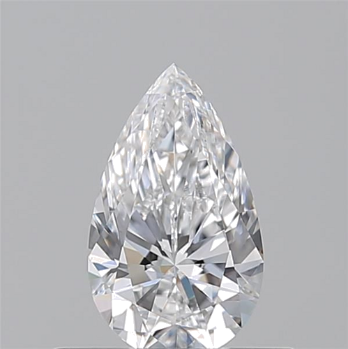 0.51 carat D-VS1 Natūralus Pear Deimantas (1)