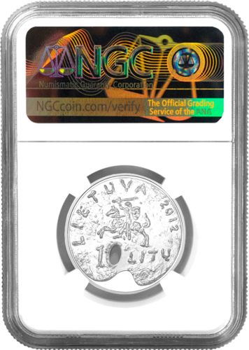 2012 Lithuania Art 10 litas silver coin PF 69 ULTRA CAMEO (2)