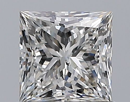 1.0 carat F-SI1 Natūralus Princess Deimantas (1)