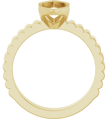 Sužadėtuvių Žiedas „Half-Bezel Solitaire“ 14k yellow gold Marquise 12mm x 6mm (2)