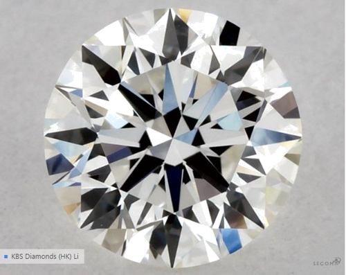 0.51 carat G-VVS2 Excellent cut Natūralus Round Deimantas (1)