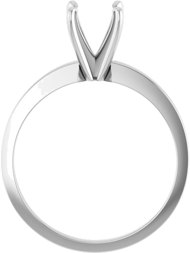Sužadėtuvių Žiedas „Solitaire“ 950 Platinos Round 6.6mm x 7.2mm (2)