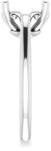 Platinum 9 mm Round Solitaire Engagement Ring Mounting (4)