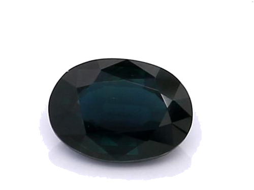 0.78 carat BLUE BRILLIANTSTEP cut Oval Safyras (1)