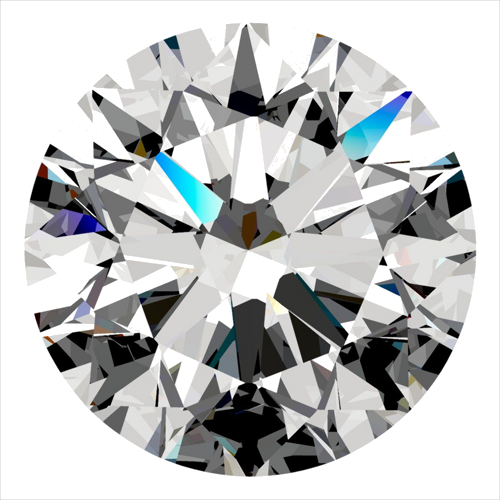 0.4 carat F-VS2 Excellent cut Natūralus Round Deimantas (1)