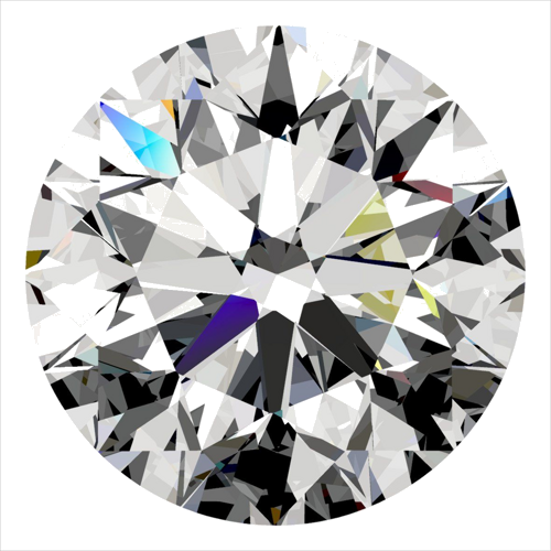 0.5 carat H-SI1 Excellent cut Natūralus Round Deimantas (1)