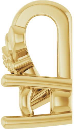 Pakabukas „Solitaire Floral“ 14k yellow gold Round 3mm (3)