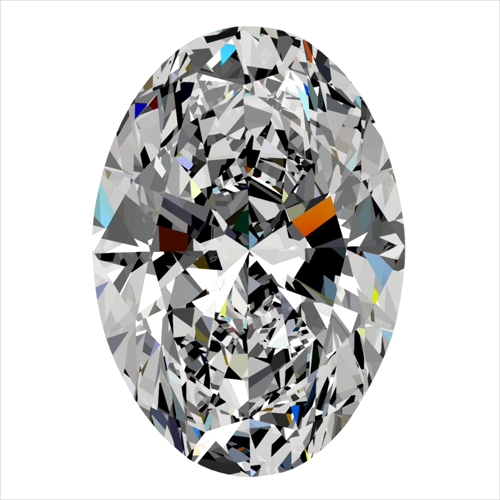 0.4 carat F-VS2 Natūralus Oval Deimantas (1)
