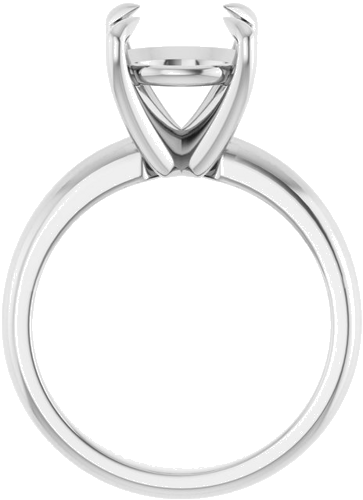 Sužadėtuvių Žiedas „Claw-Prong Solitaire“ 14k white gold Round 10mm (2)