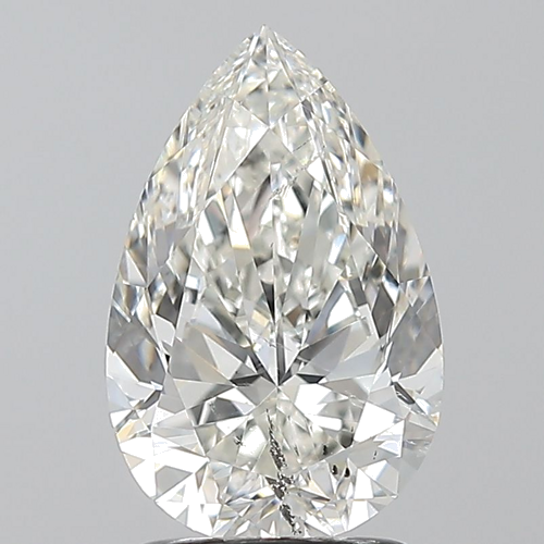 2.01 carat I-SI2 Natūralus Pear Deimantas (1)