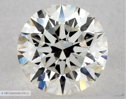 0.5 carat K-VVS1 Excellent cut Natūralus Round Deimantas (1)