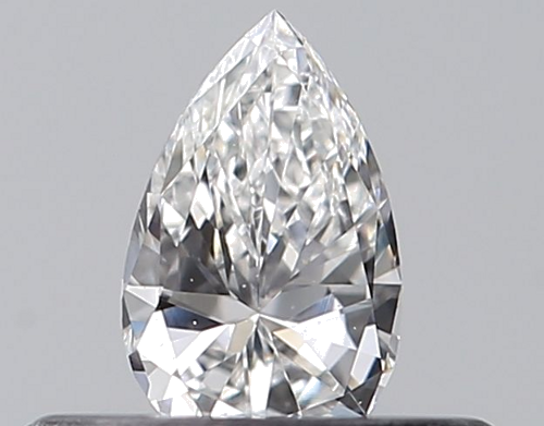 0.23 carat E-VS1 Natūralus Pear Deimantas (1)