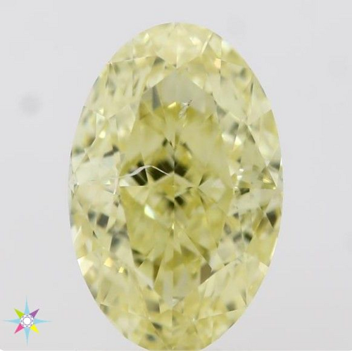 1.17 carat Fancy Intense  Yellow-SI2 Natūralus Oval Deimantas (1)