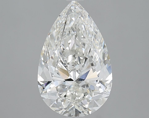 3.01 carat H-SI2 Natūralus Pear Deimantas (1)