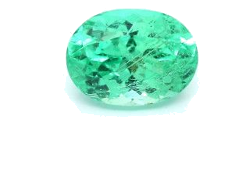 0.87 carat GREEN MODIFIEDBRILLIANT cut Oval Smaragdas (1)