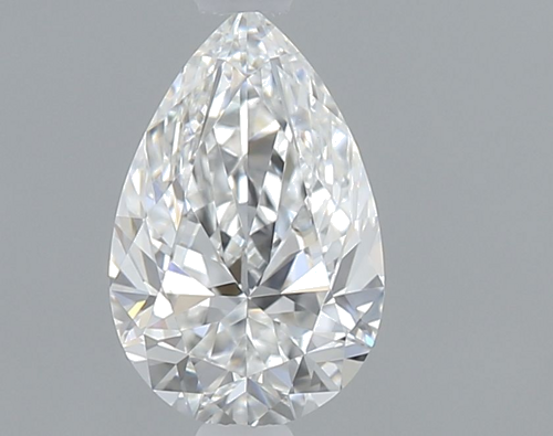 0.5 carat F-VVS2 Natūralus Pear Deimantas (1)