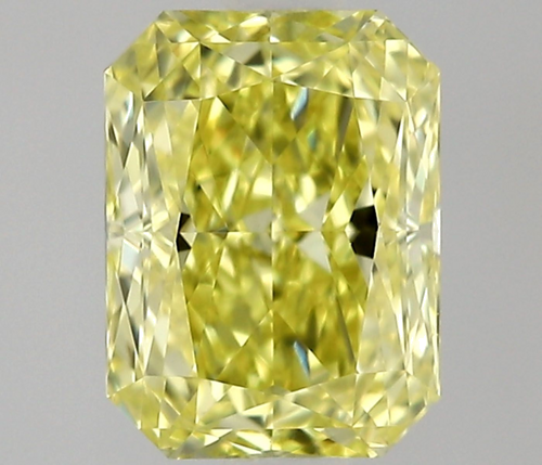 0.51 carat Fancy Intense Yellow-VVS2 Natūralus Radiant Deimantas (1)