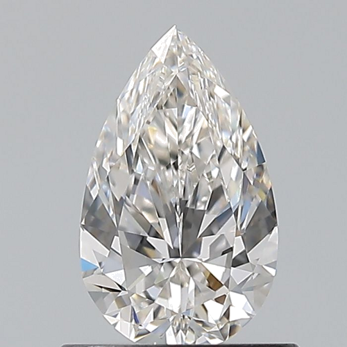 0.7 carat H-VVS2 Natūralus Pear Deimantas (1)