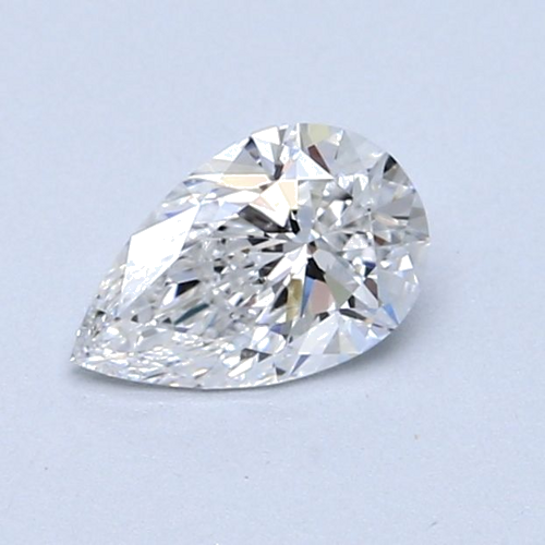 0.61 carat E-VS2 Natūralus Pear Deimantas (1)