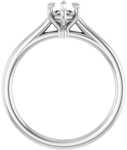 Sužadėtuvių Žiedas „Claw-Pong“ 14k white gold Marquise 9mm x 4.5mm (2)