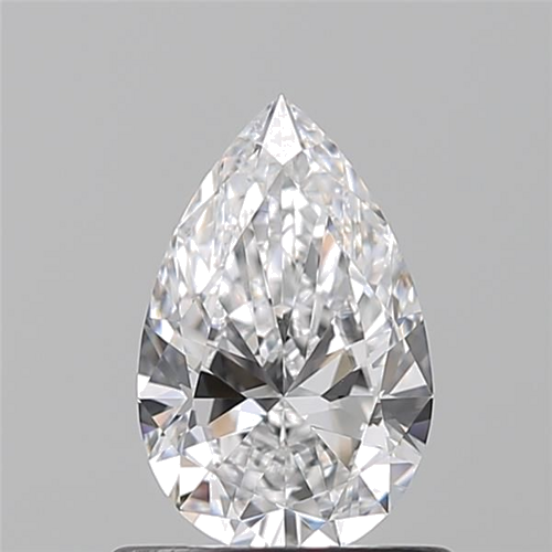 0.7 carat D-VVS2 Natūralus Pear Deimantas (1)