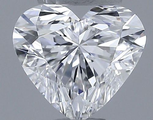 0.6 carat F-VVS1 Natūralus Heart Deimantas (1)